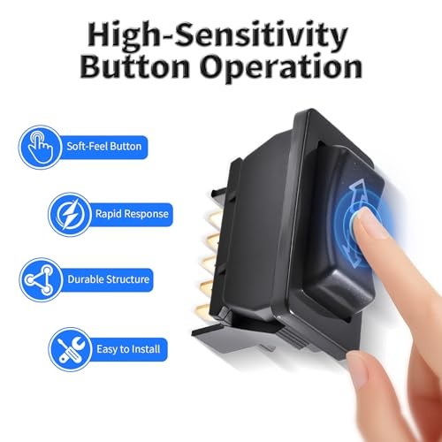 1 Pcs Car Window Switch, 5 Pin Glass Lifter Switch,Car Universal Arrow Arrow