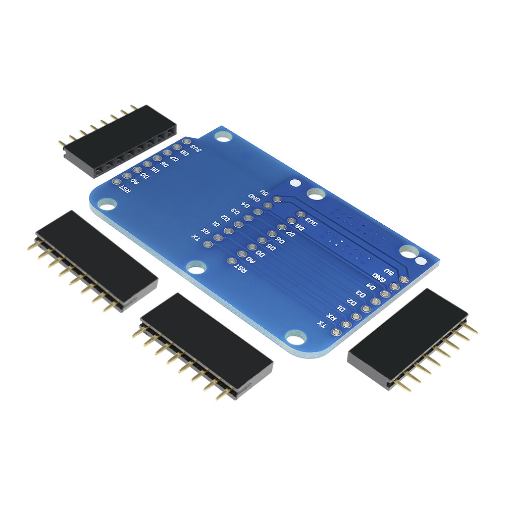 Double Socket Dual Base Shield for WeMos D1 Mini NodeMCU Arduino ESP8266