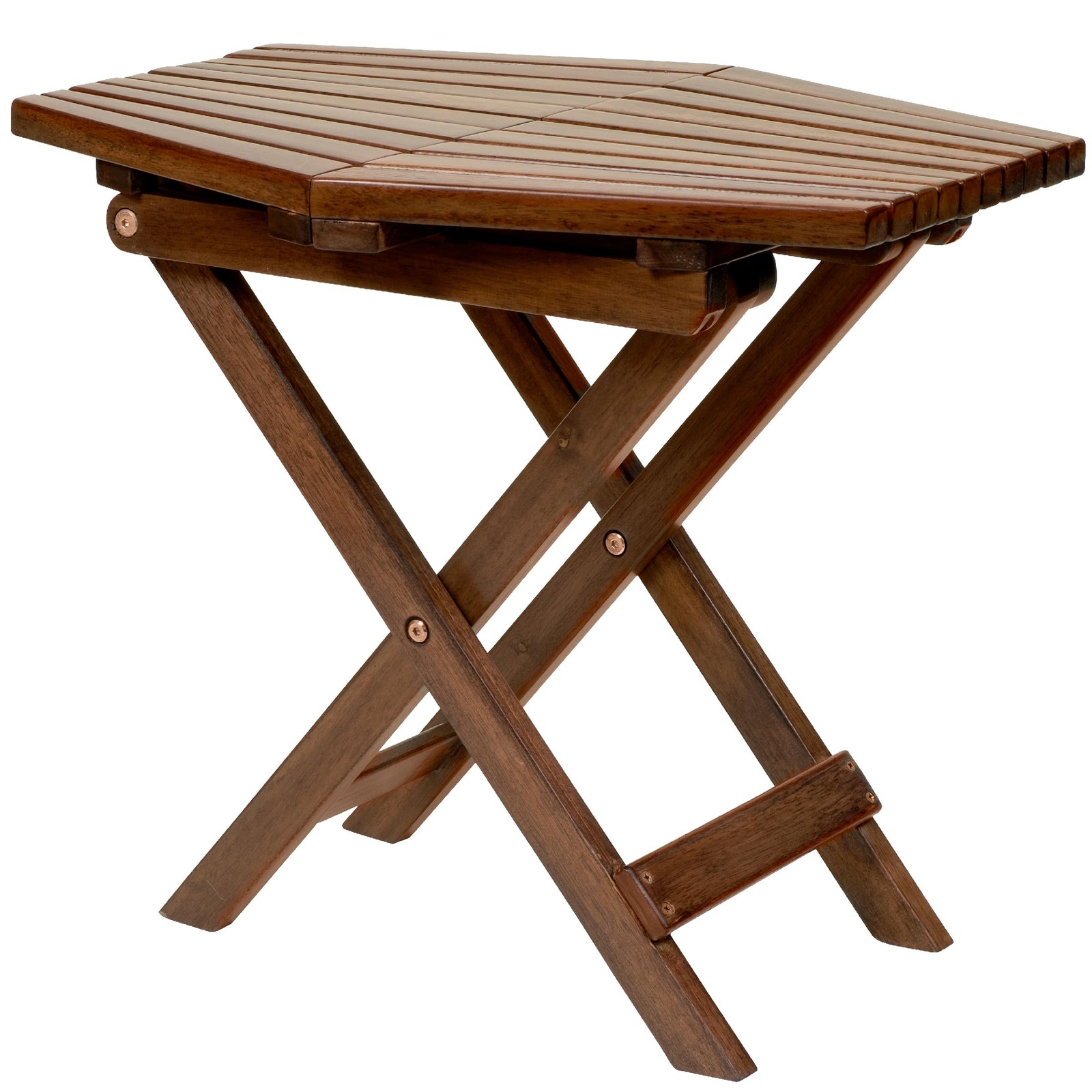 CleverMade Tamarack Folding Table - Outdoor Patio Furniture Accessory for Home E