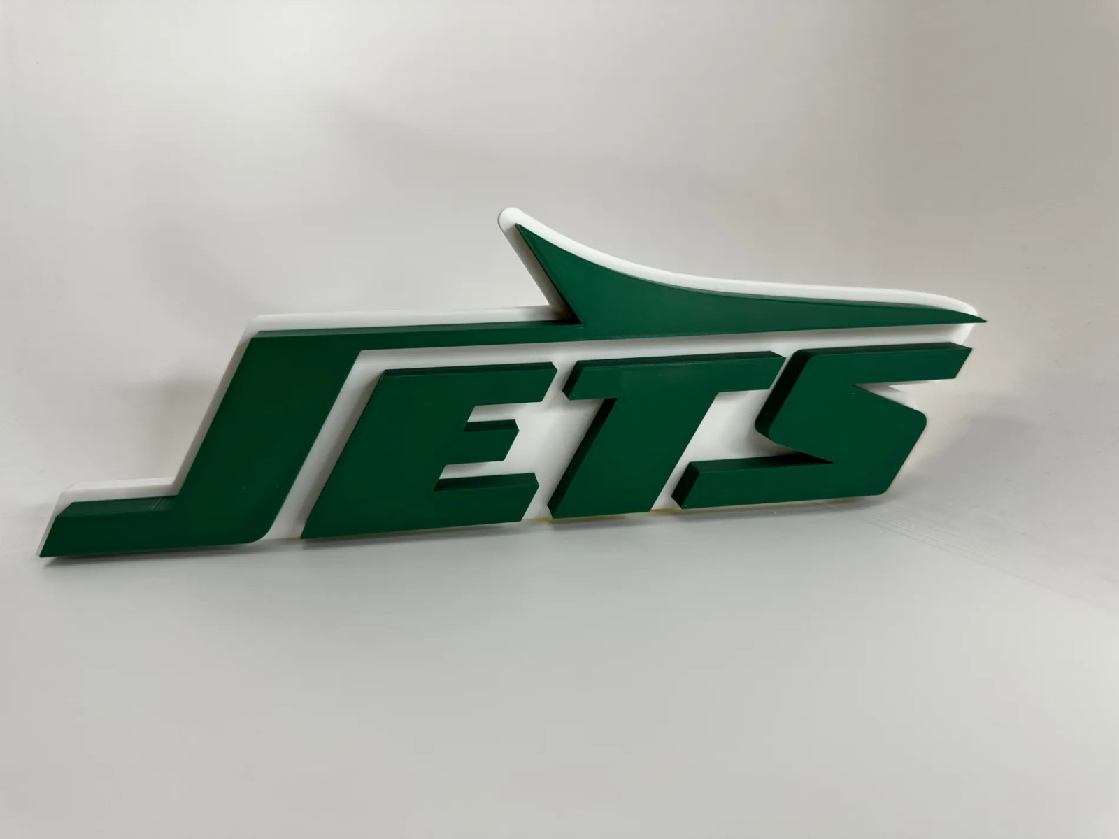 New York Jets NFL Football 3D Logo Wall Sign Man Cave Decor Green White