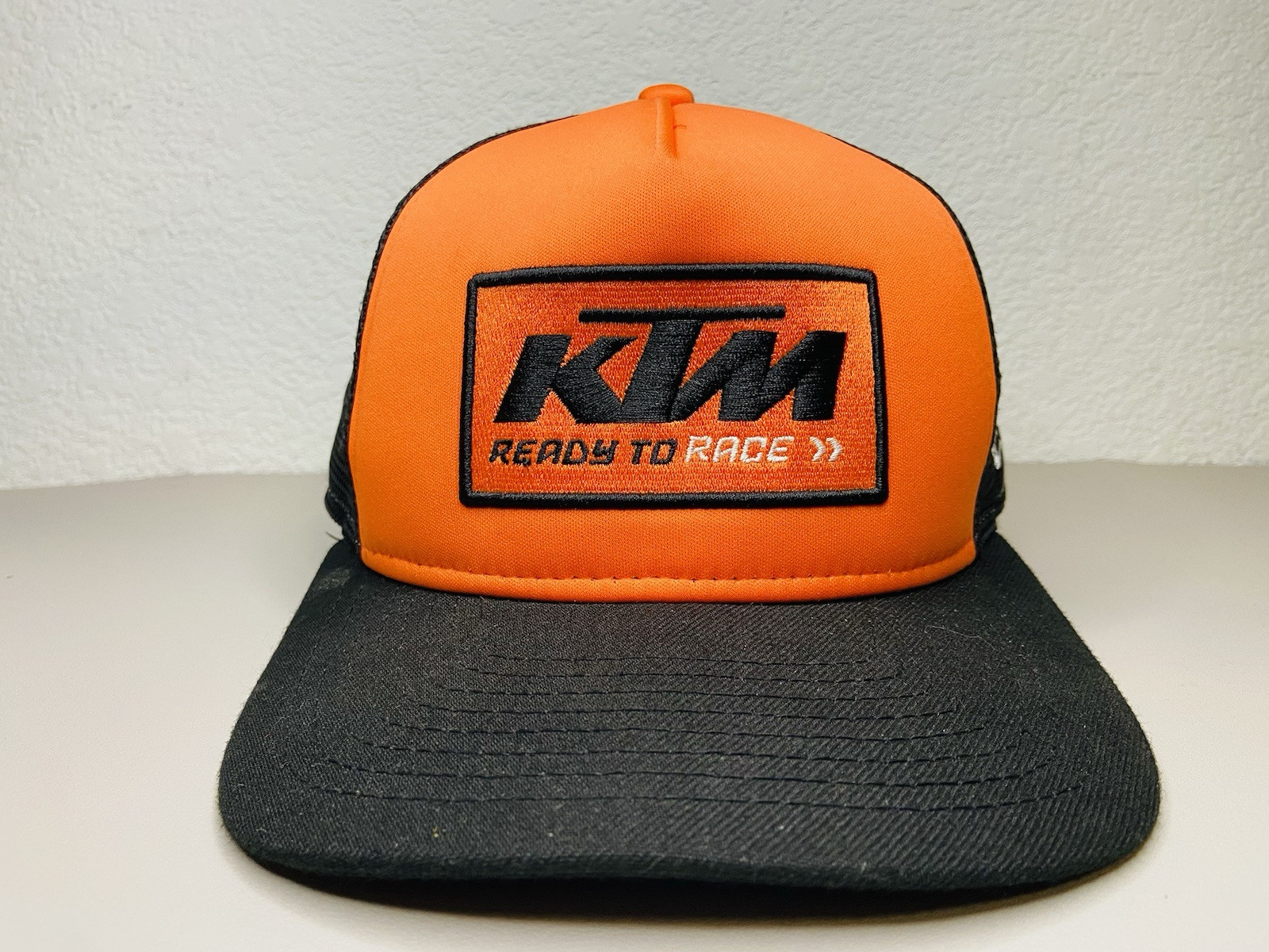 KTM MX TRUCKER CAP- BLACK/ORANGE Used Nice