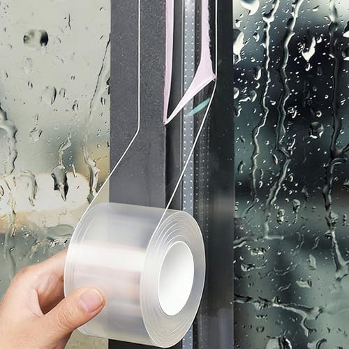 Window Sealing Tape 2 Inch x 33 FT Transparent Window Draft 2 IN - 33 Ft Clear