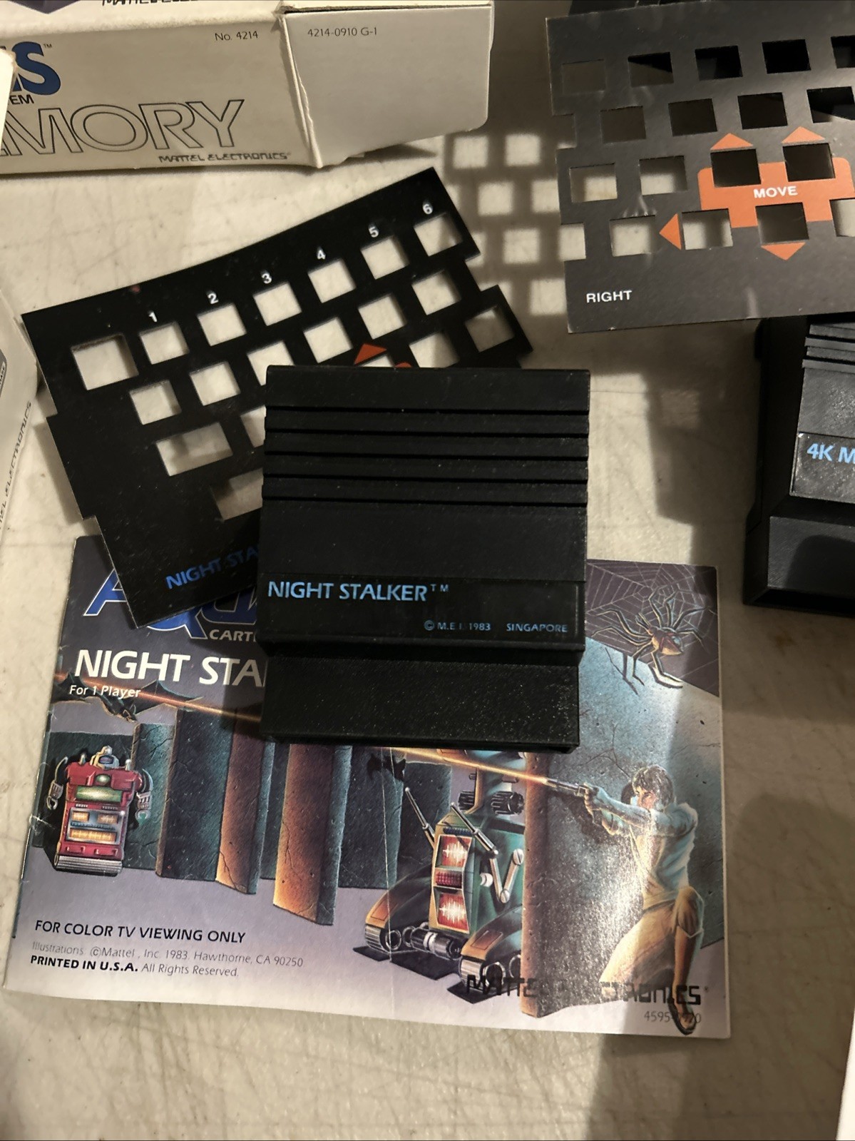 Mattel 1982 Aquarius Computer & Game System W/Nightstalker Untested As Is