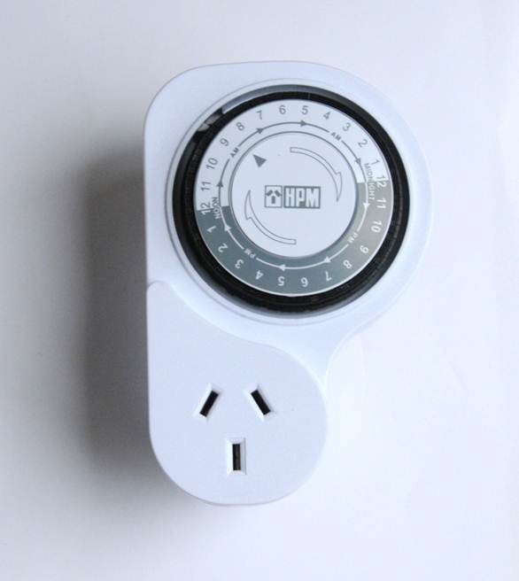 HPM Indoor Electrical Powerpoint (Power Point) 24 Hour Timer 15 min increments
