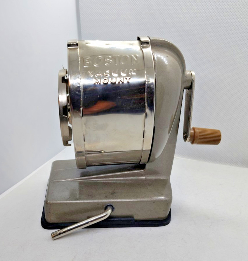 Lightly used Vintage Boston Vacuum Mount 8 Hole Pencil Sharpener - Clean