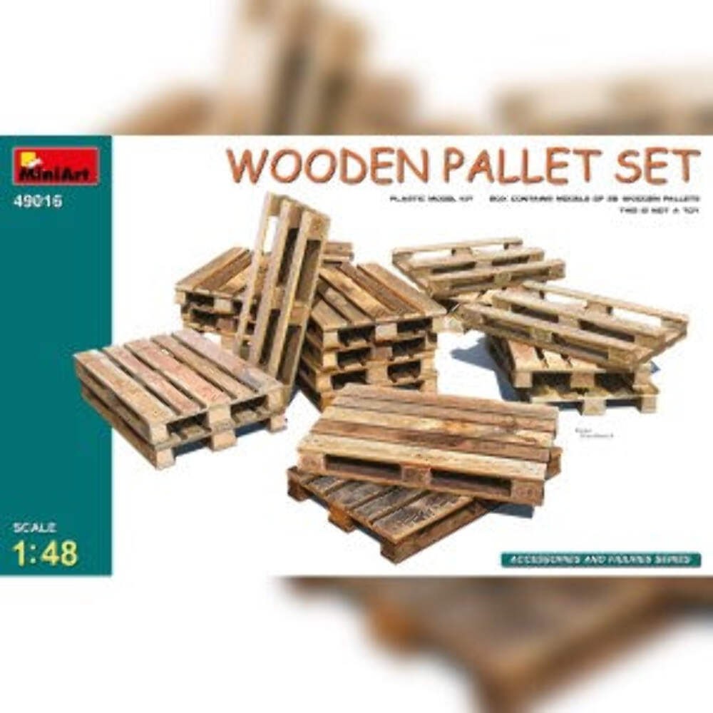 MiniArt 49016 1/48 Wooden Pallet Set