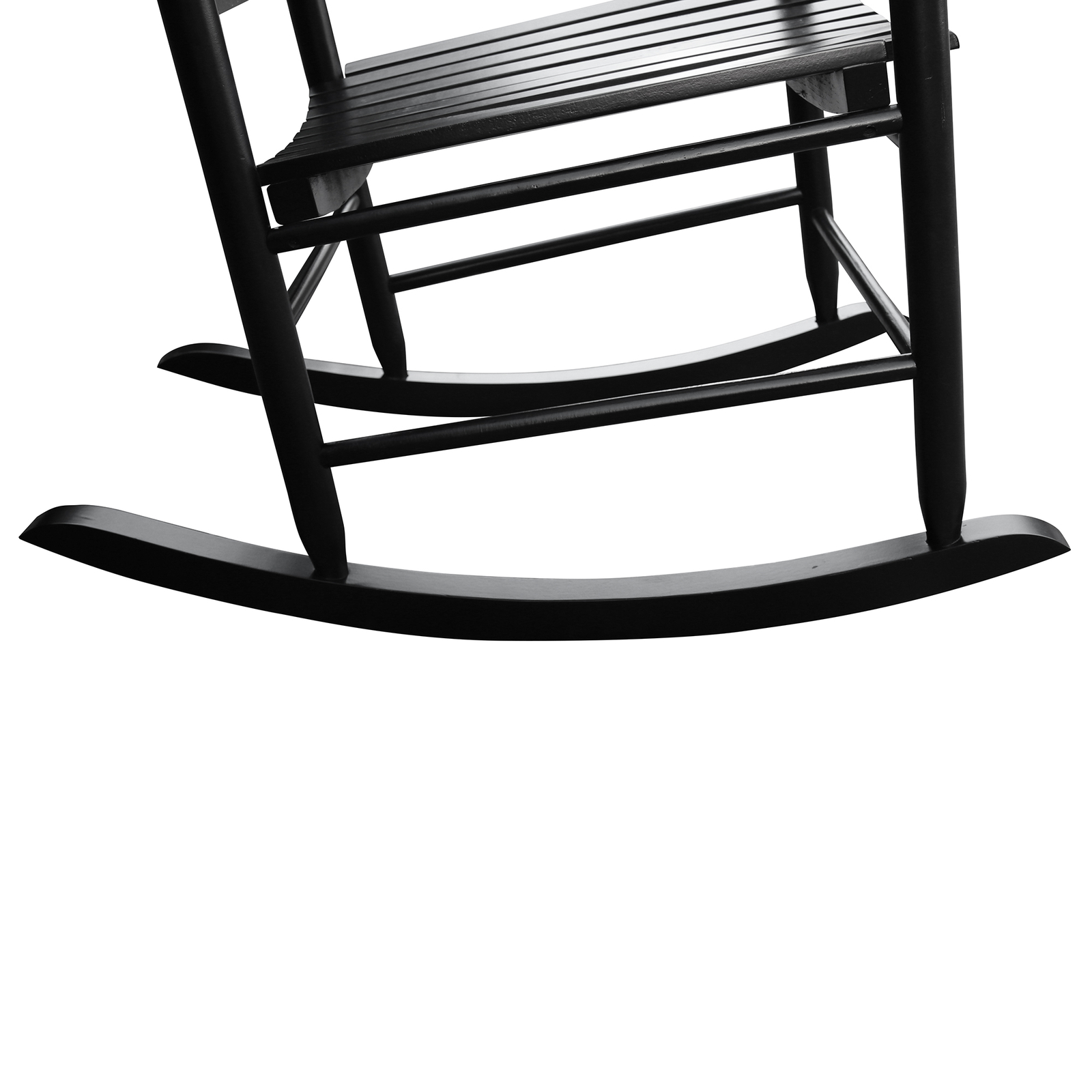 Wooden Porch Rocker Chair Black,solid Wood