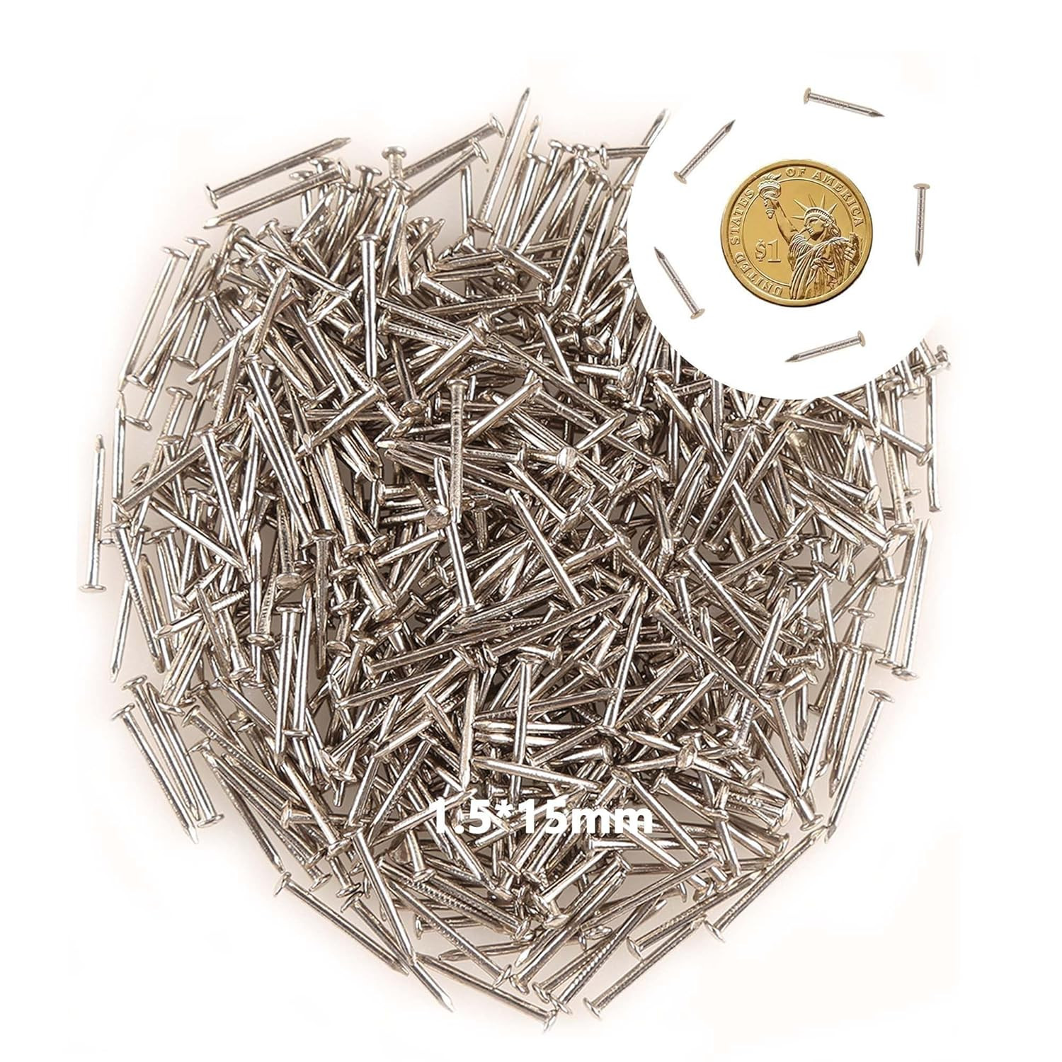 500pcs Small Nail Round Head Tiny Nails String Art Nails Hand-Made Hardware Acce
