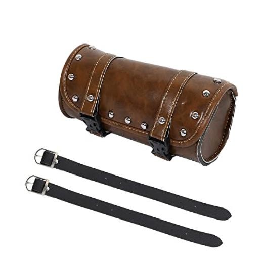 Motorcycle Tool Bag Handlebar Bags Cycling Luggage Bag Waterproof PU Leather