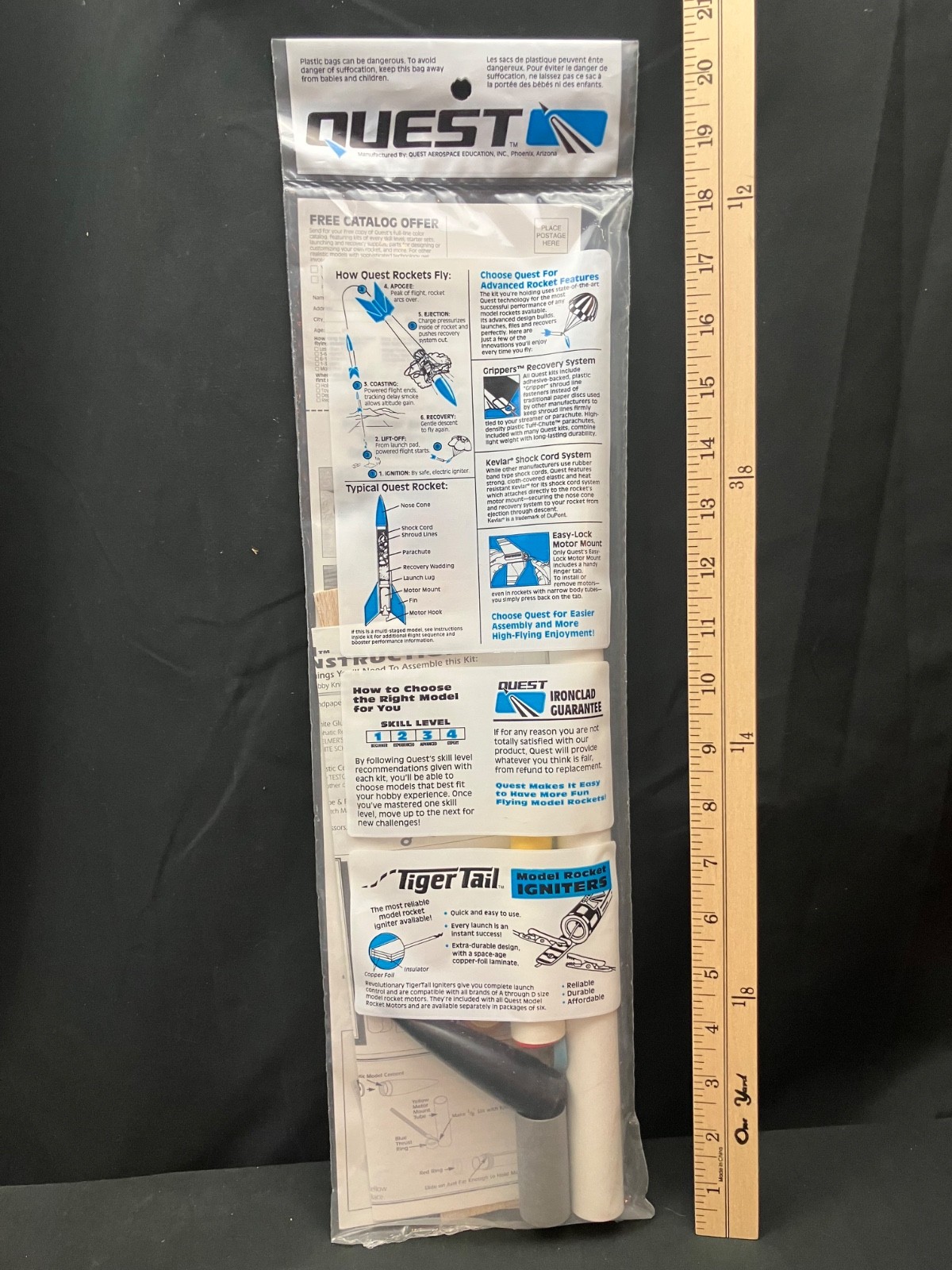 Quest Navaho Flying Model Rocket Kit #3003 - Sealed