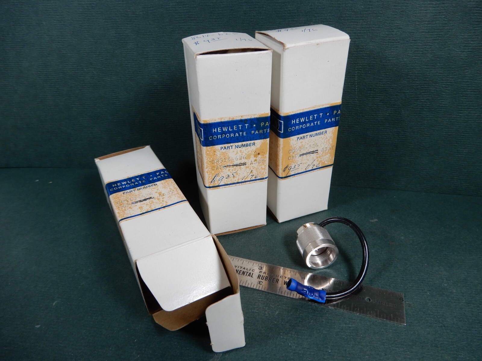 HP 08614-626 Chrome Cap Grounding? Assembly Qty 3 NOS