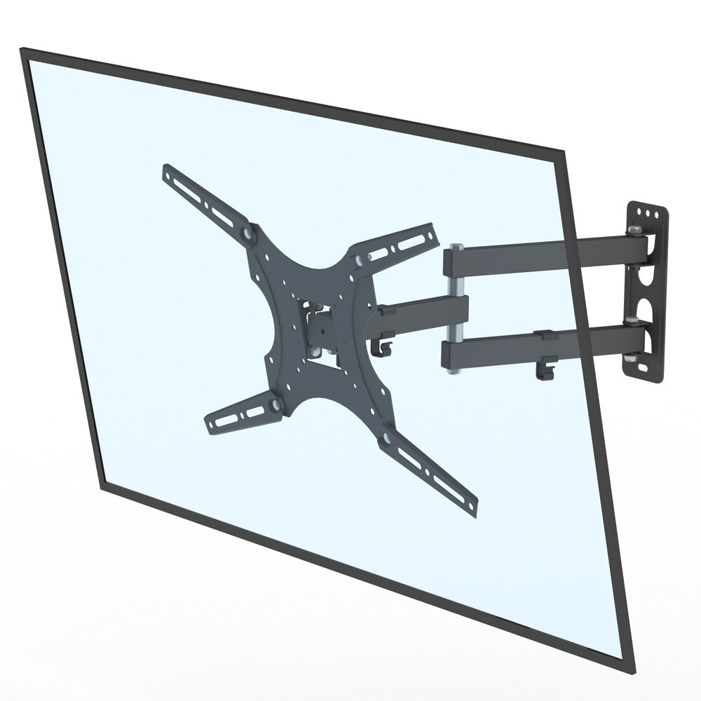 TV Monitor Wall Mount Bracket Swivels Tilts for Most 26-55 LED LCD Flat Screen