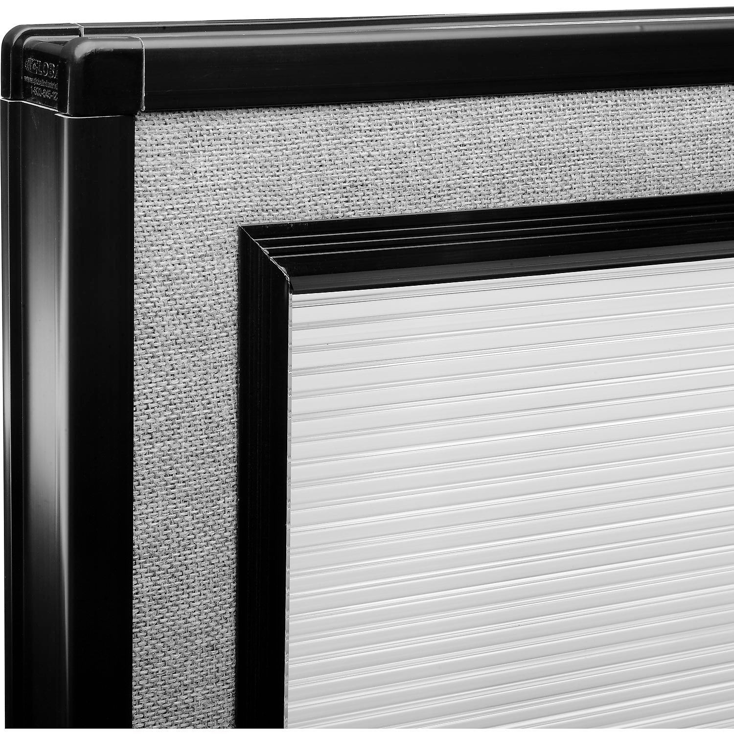 Global Industrial Office Partition Panel With Partial Window 60-1/4"W x 96"H
