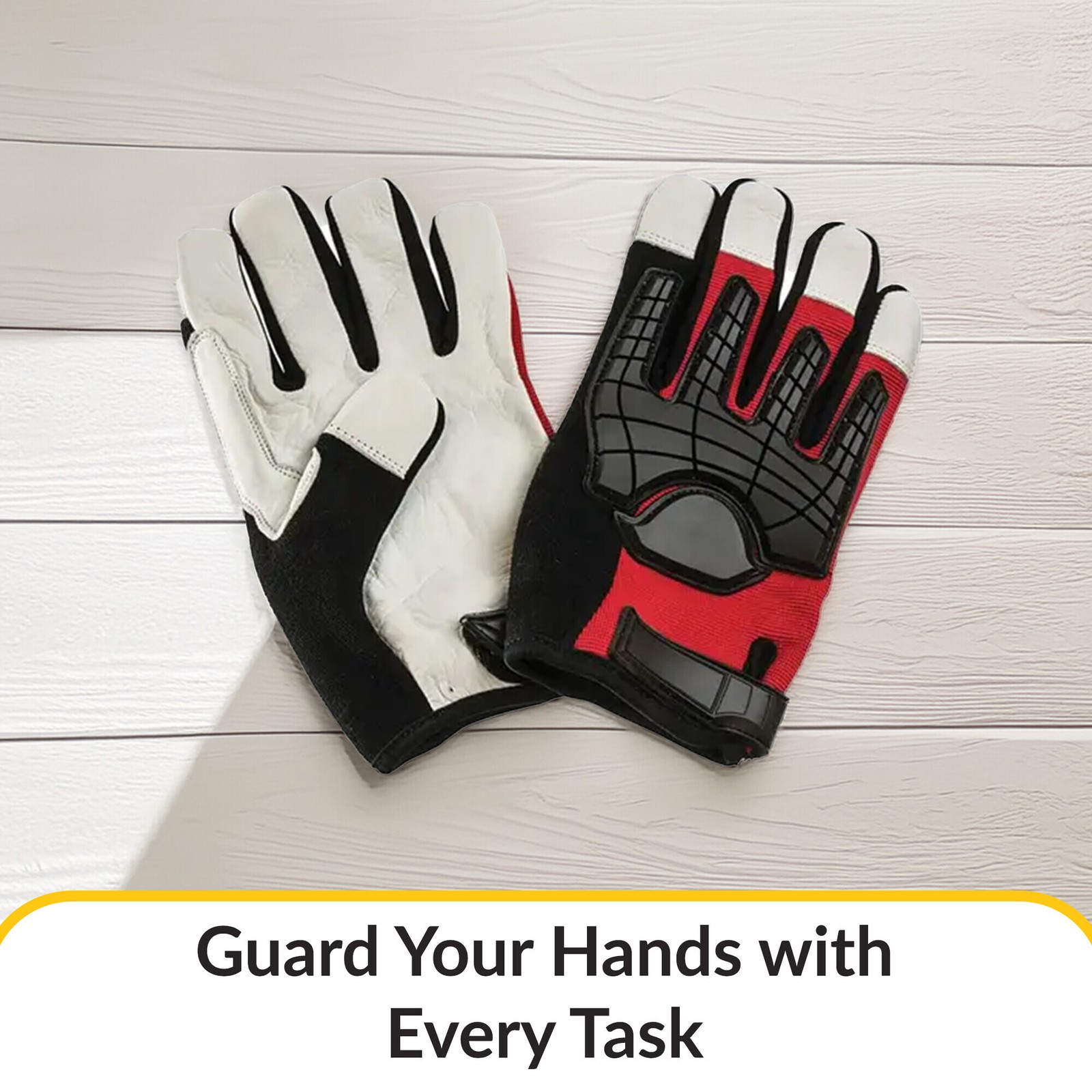 Brixwell QKIG-003 Gloves, Mechanics Impact M Size M Pair