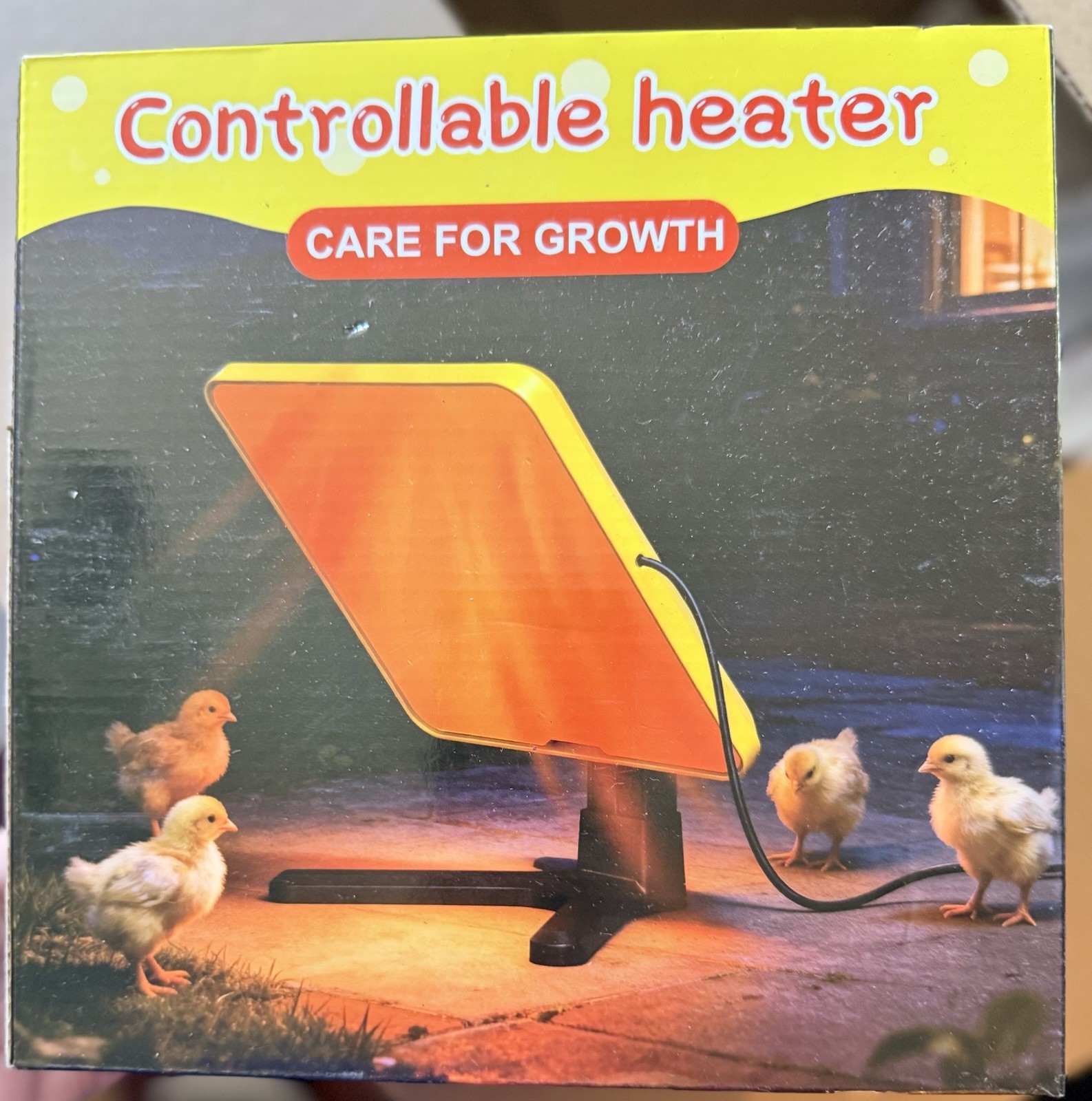NEW! 2-Controllable Temp. Heaters For Chicken Poultry Brooder Chicks Growth