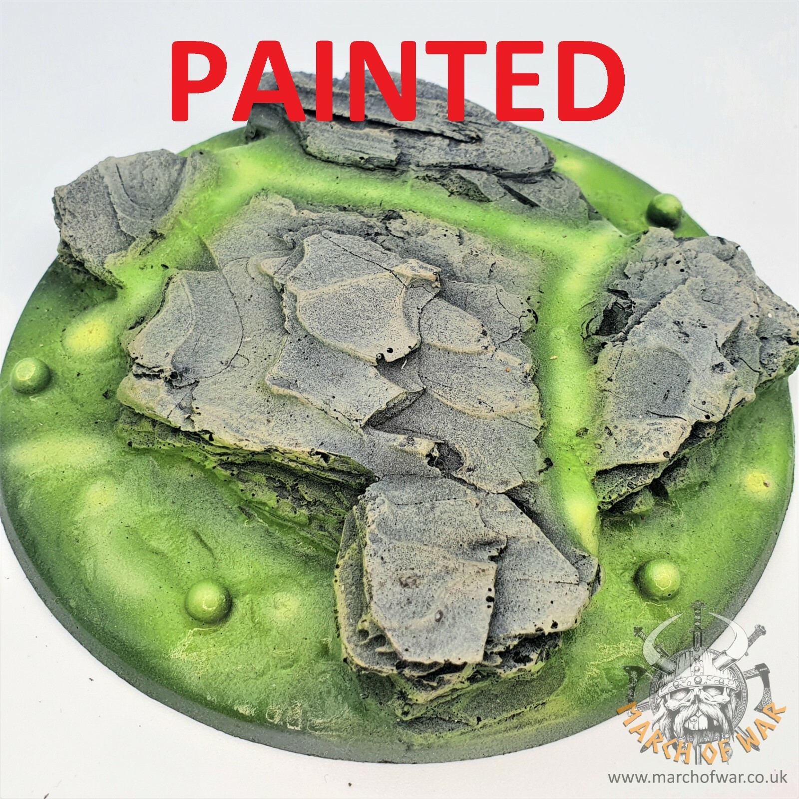 PAINTED 130mm resin base, great unclean one, death guard nurgle UK sculpts