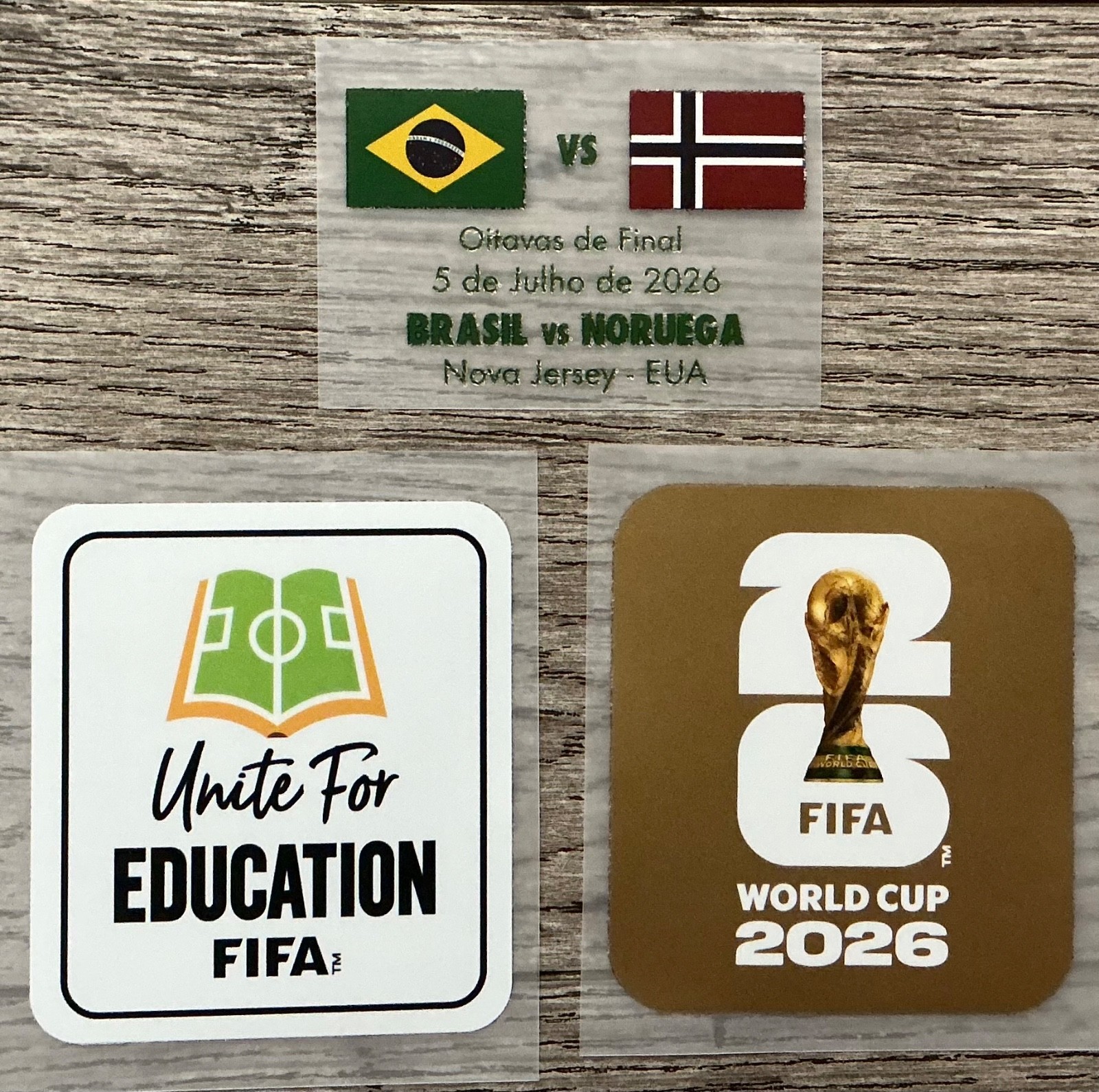 Mondial 2026 BRAZIL vs NORWAY Match Details New Jersey Patch Badge