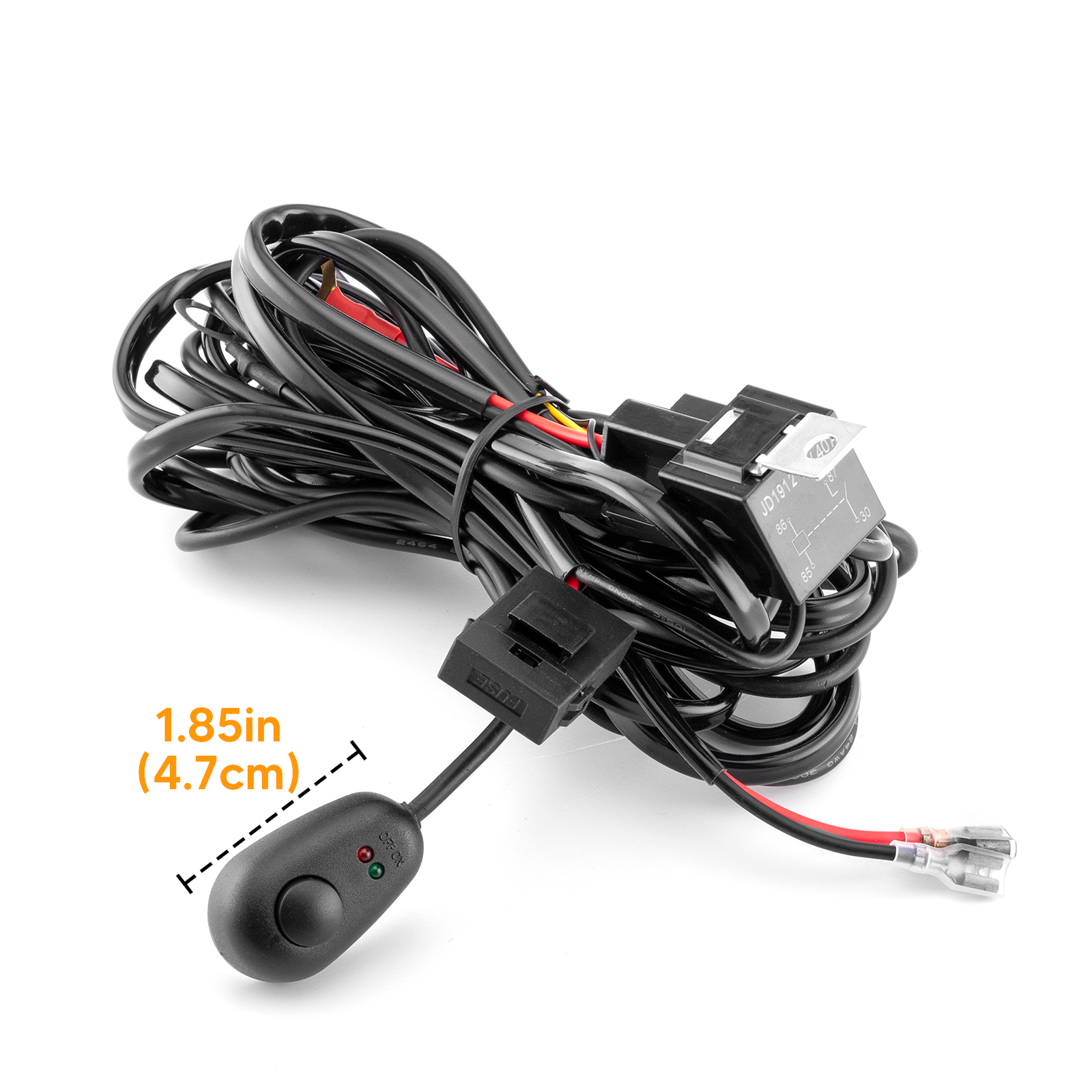 Remote Control Wiring Harness 40A ON/OFF Switch Relay For LED Light Bar