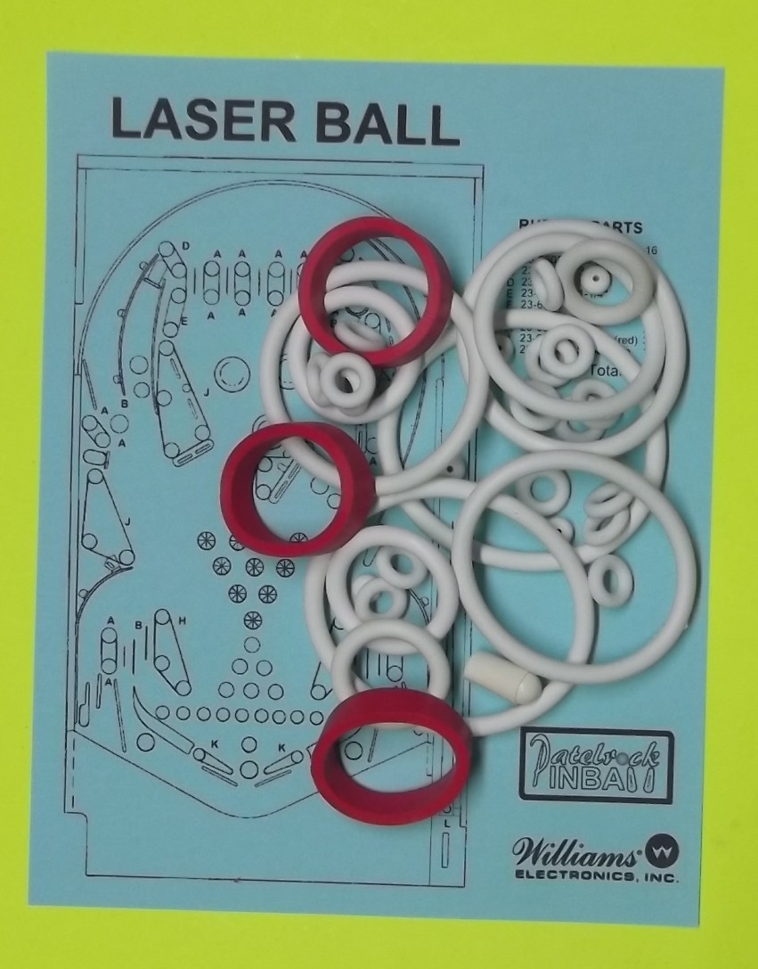 1979 Williams Laser Ball Pinball Machine Rubber Ring Kit