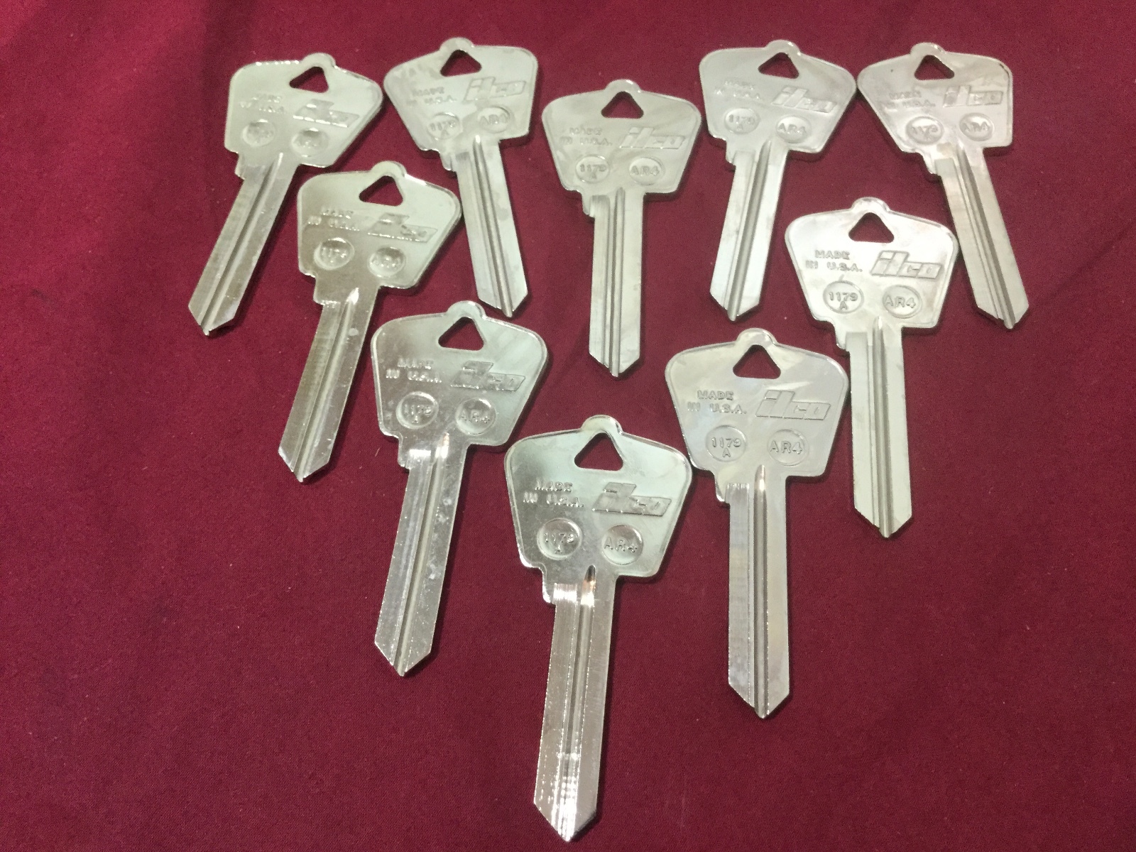 Arrow by Ilco 1179A Key Blanks, Set of 10 - Locksmith