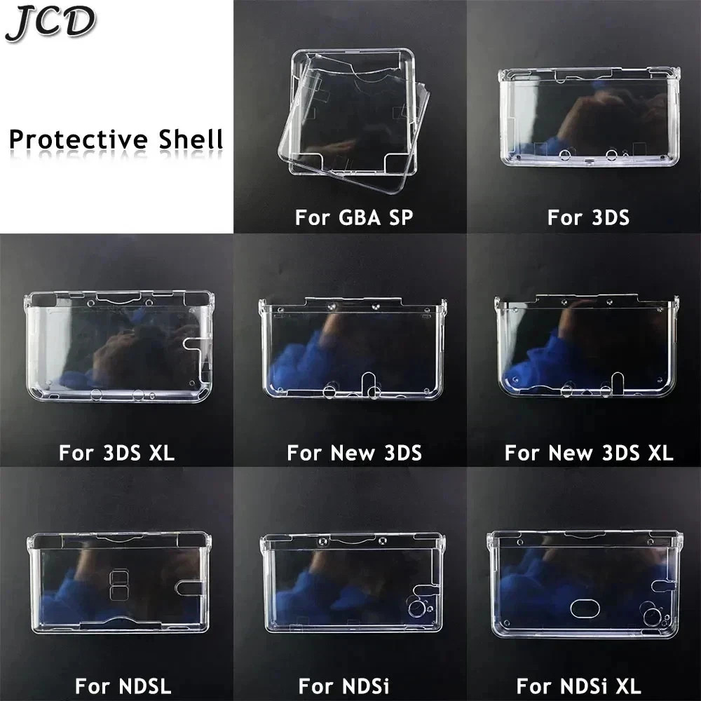 Hard Crystal Case Clear Skin Cover Shell Transparent for Nintendo
