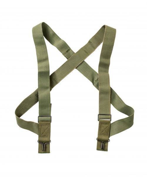 Gulf War Era US Military Issue OD Field Pants Trousers Suspenders M51 M65
