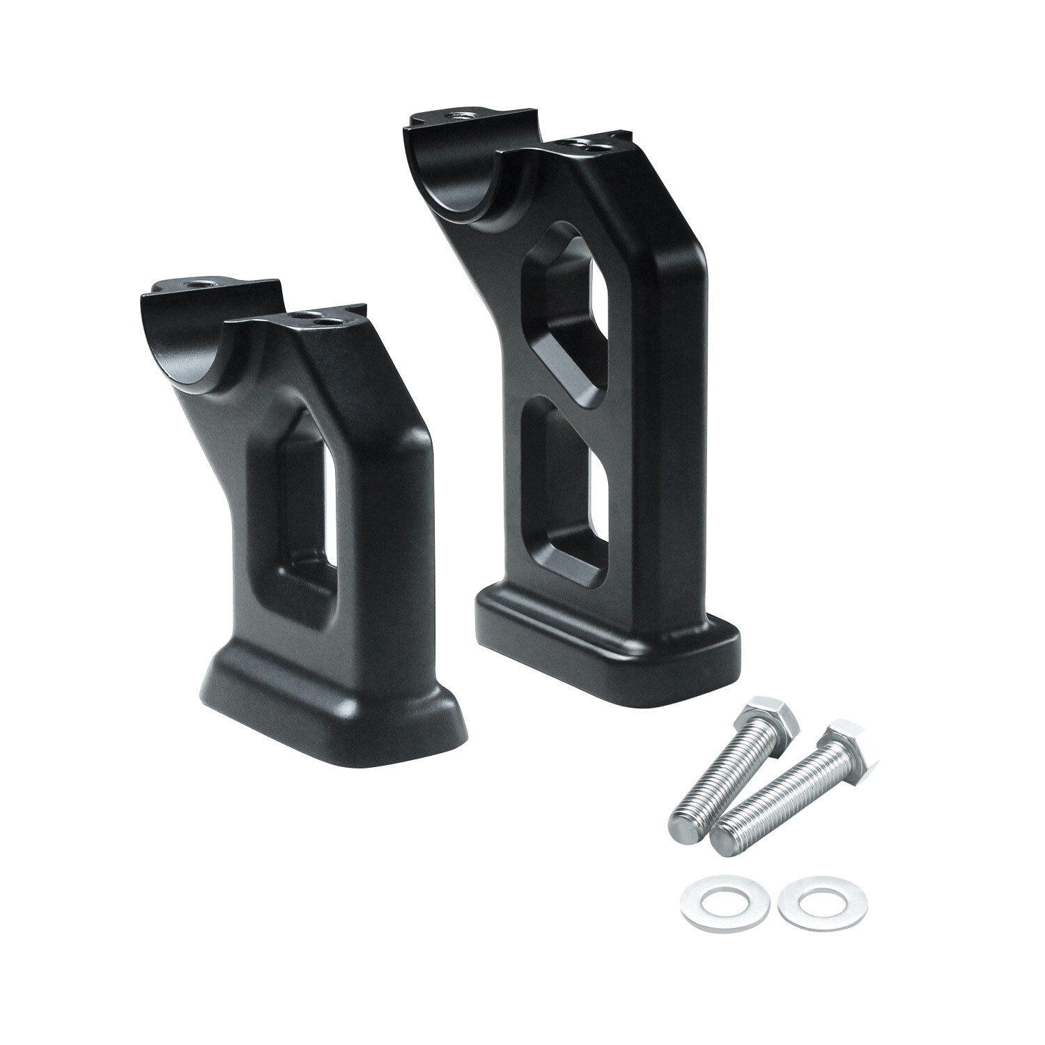 1.5" Handlebar 5.0" Black Risers Kit for Harley 2018-2024 Fat Bob FXFB FXFBS