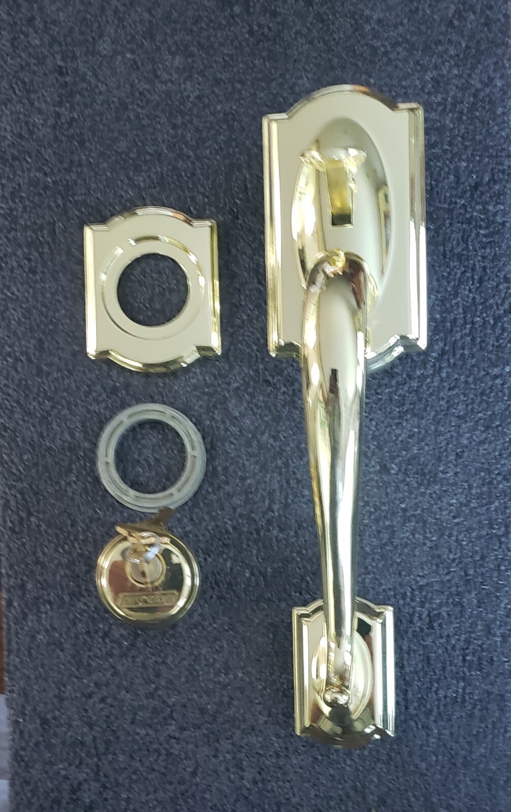 Schlage F58 CAM 605, Camelot Single Cylinder Exterior Entrance Handleset Only