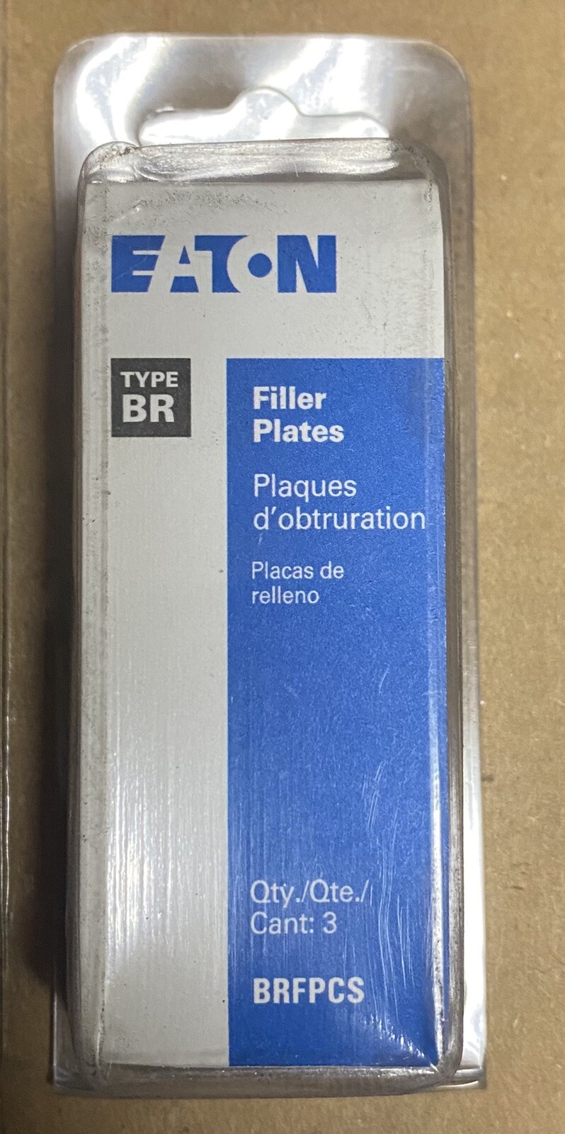 BNIP Eaton Cutler Hammer BR Filler Plates 3-Pack BRFPCS