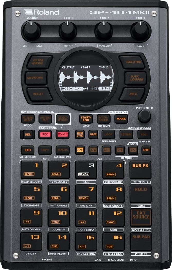 ROLAND Creative Liner Wave Sampler & Effector Beatmaking Machine SP-404MK2