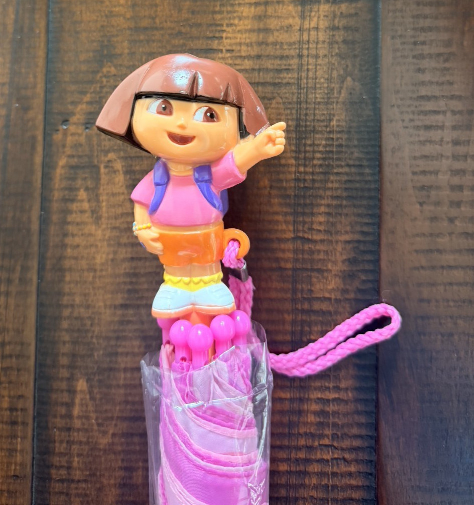 Kids Pink Dora the Explorer Umbrella –  Nick Jr. Original licensed Umbrella NEW