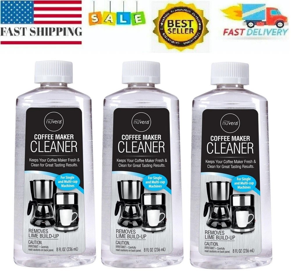 Coffee Makers cleaner Descaling Solution for All Single Cup Standard 3 Pack