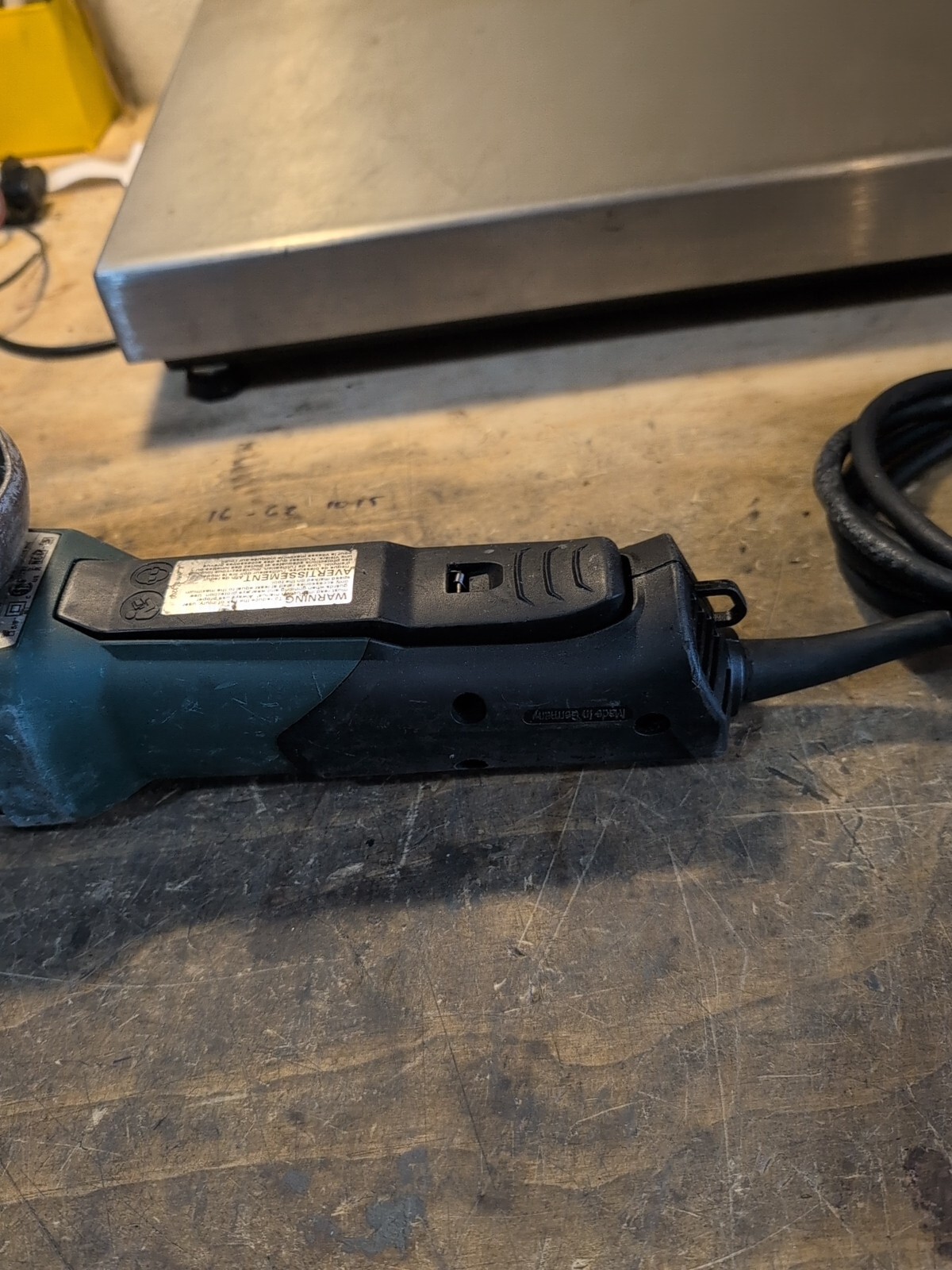 Metabo WP 8-115 QuickProtect 4 1/2" Non-Locking Paddle Switch Angle Grinder