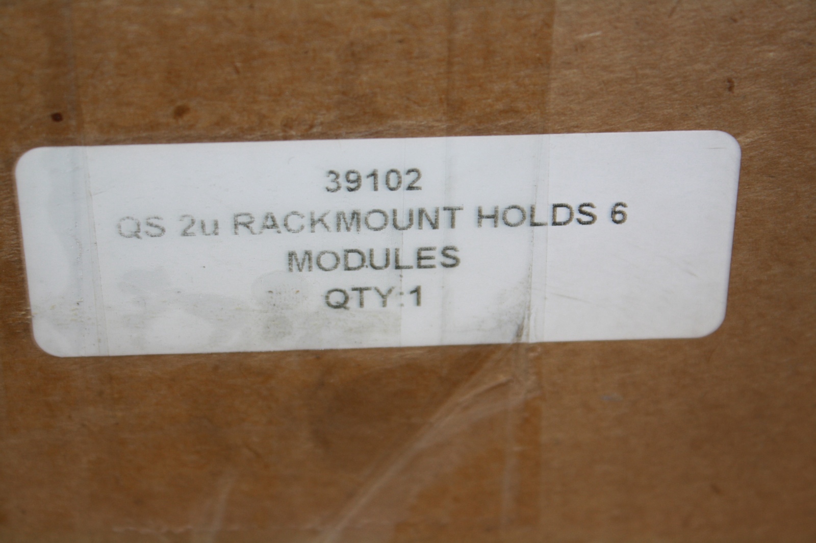 RACK MOUNT 39102 QS 2u MODULE HOLDER