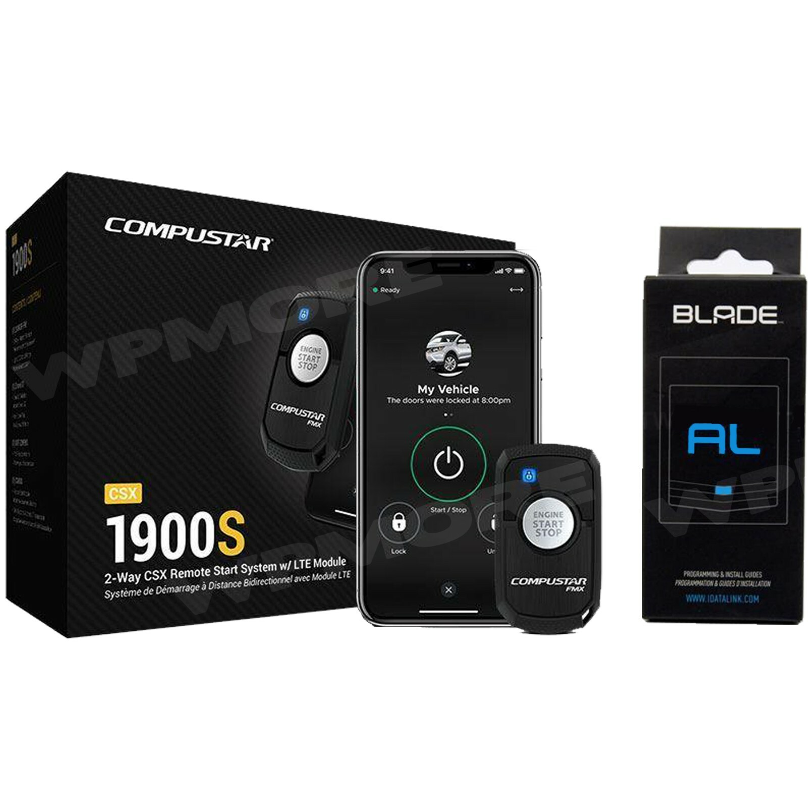 Compustar CSX1900-S 2-Way Remote Drone DR-X1 LTE Smartphone + BLADE-AL Bypass