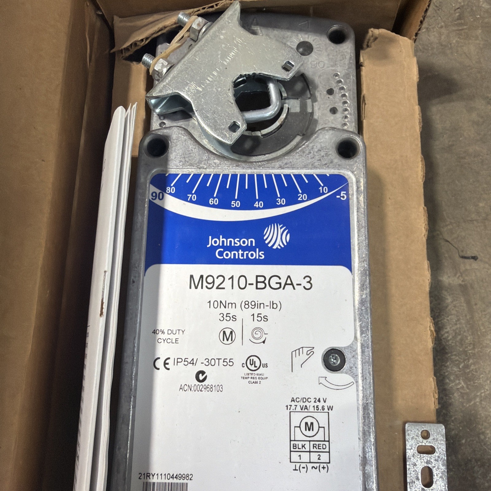 Johnson Controls M9210-BGA-3 Damper Motor