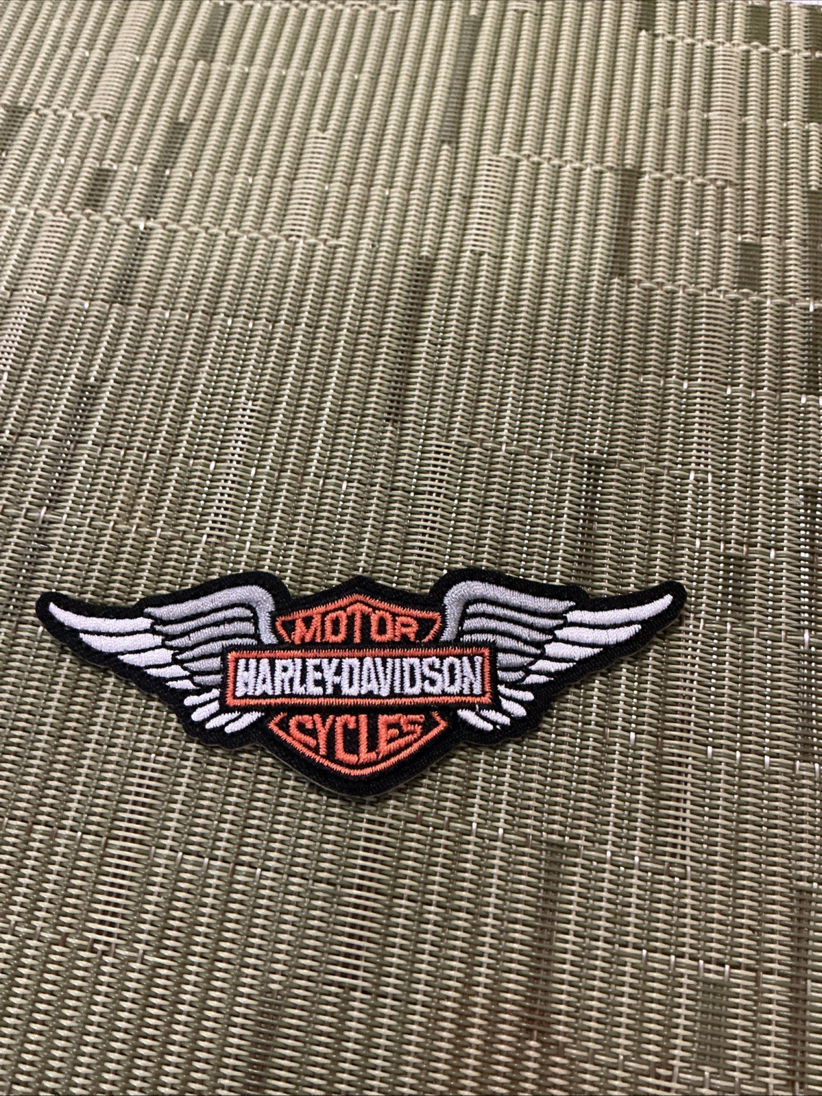 Embroidered Harley Davidson Iron On Patch