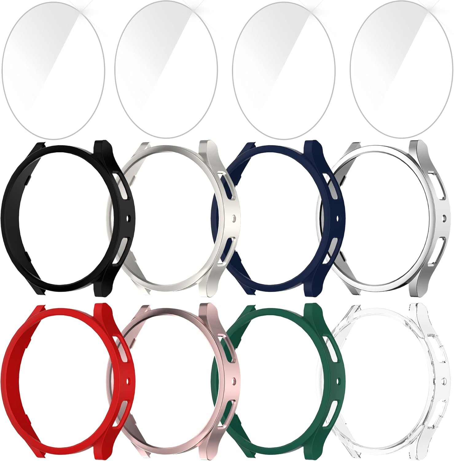 8+4 Pack Case for Samsung Galaxy Watch 5 Pro 45Mm with Tempered Glass Screen Pro