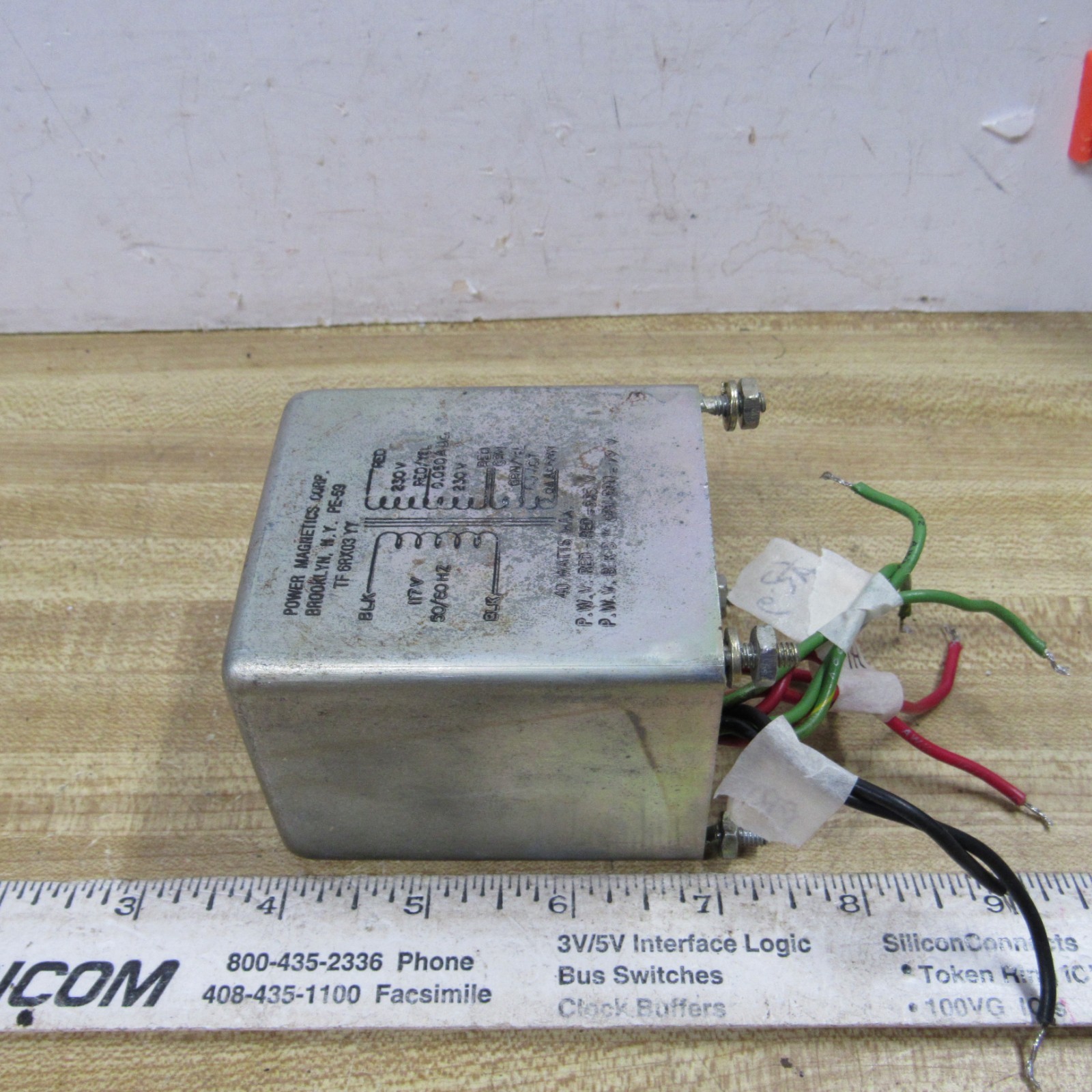 TRANSFORMER Power 460VCT @ 50 mA   6.3VCT @ 2A HAM RADIO