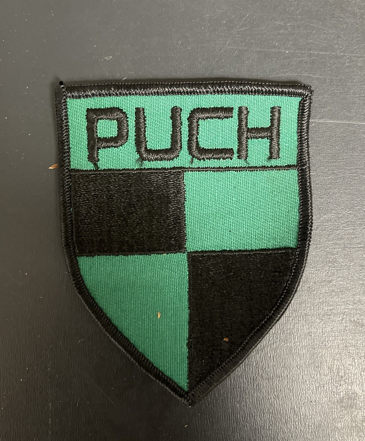 Vintage NOS 1970s PUCH Motorcycle Patch 3.75” Embroidered