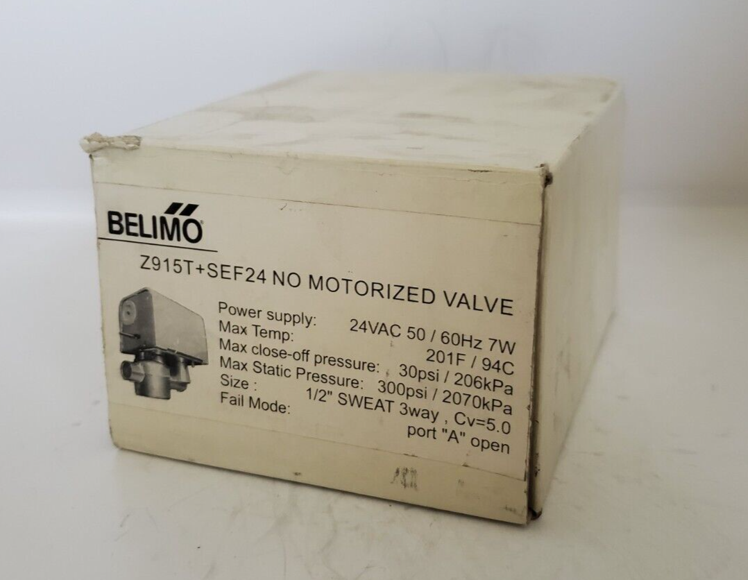 Belimo Z915T+SEF24 NO motorized valve