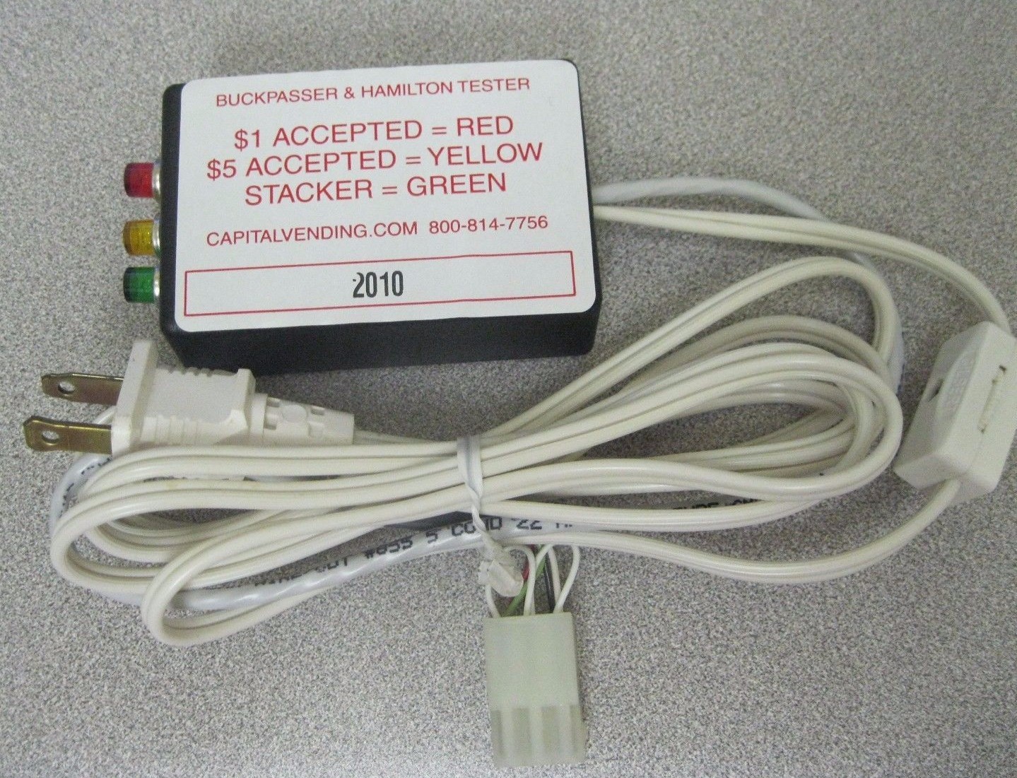 Buckpasser & Hamilton Dollar Bill Acceptor Validator Tester