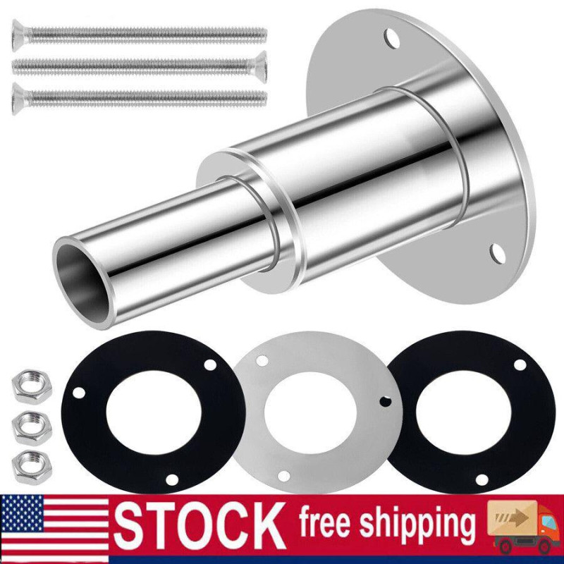 316 Stainless Steel Thru Hull Exhaust Fittings 24mm Pipe Tube for Diesel Heaters