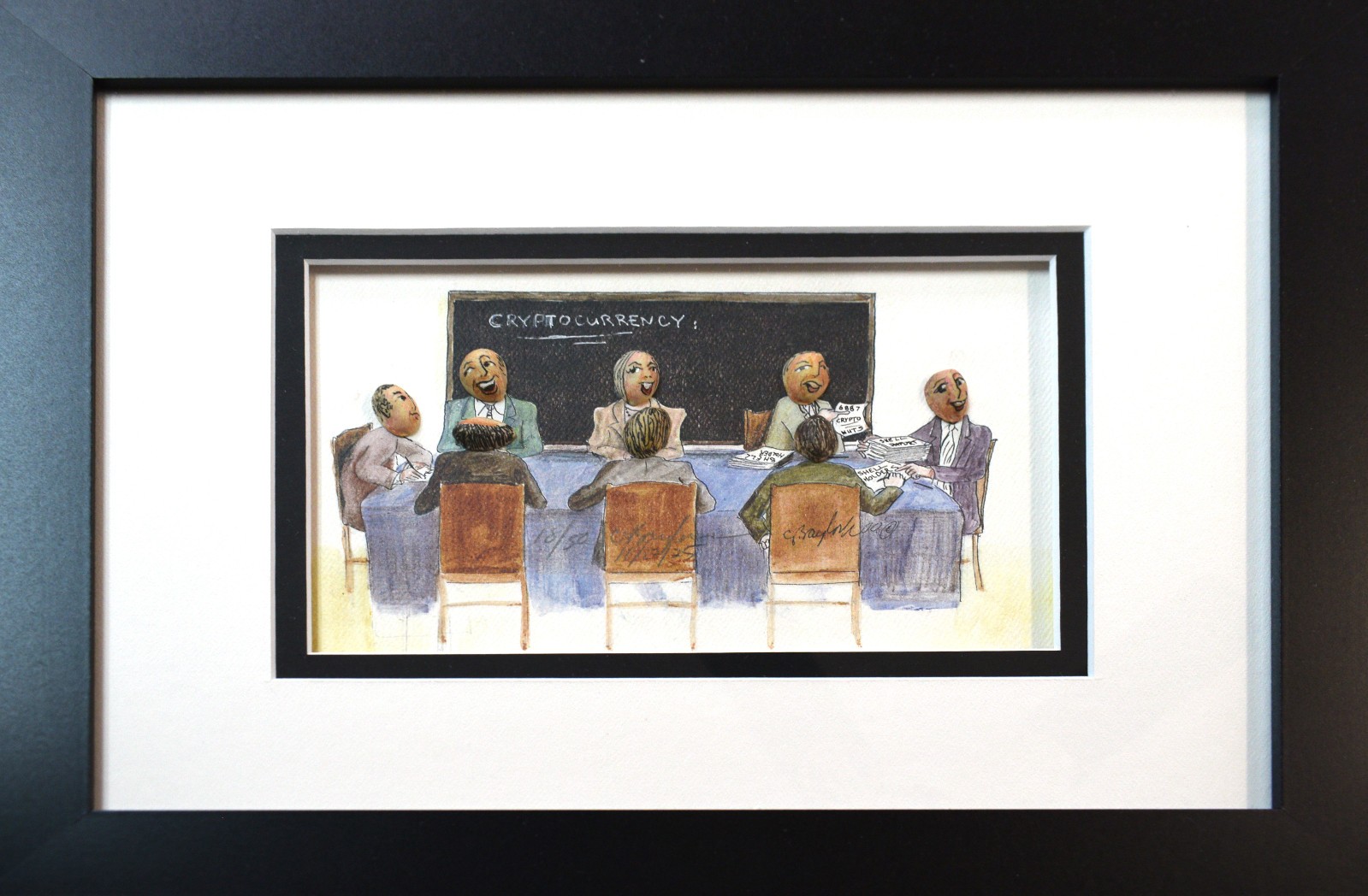 Original Corlette Baylock "Crypto Nuts" Pistachio Shell 3D Shadowbox Art