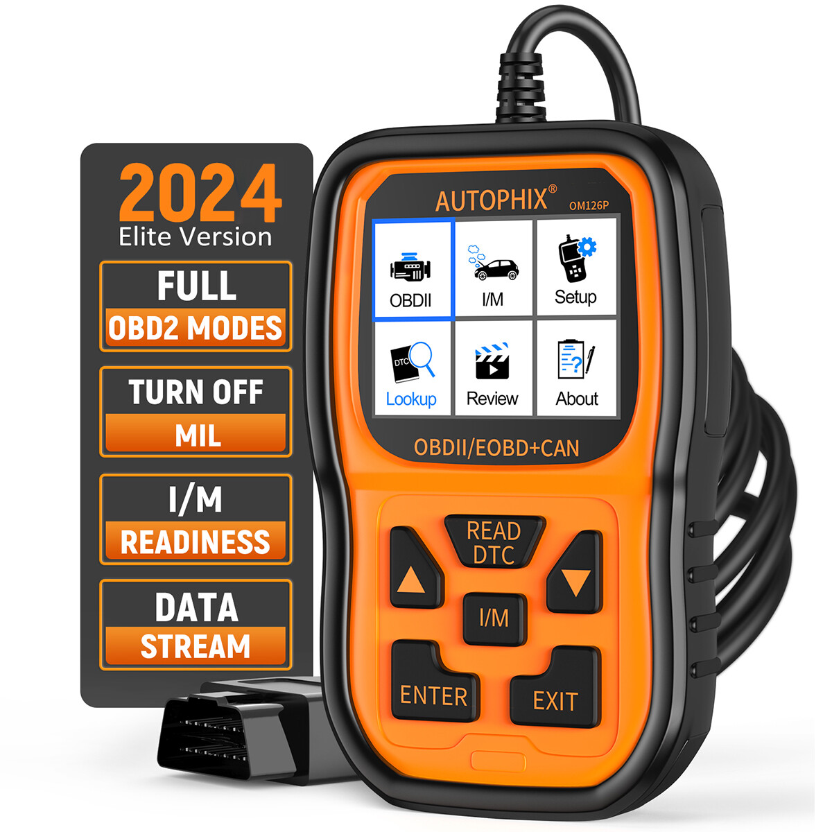 Autophix OM126P OBD2 Scanner Enhanced Vehicle Code Reader Auto Diagnostic Tool