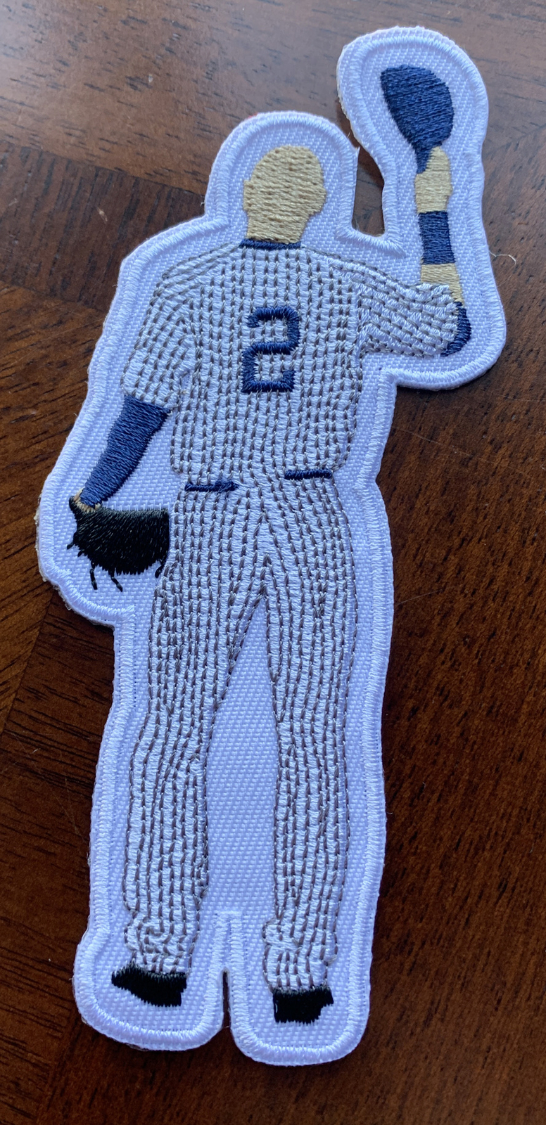 RARE Derek Jeter New York Yankees 5in. Iron / Sew On Embroidered Patch