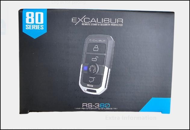 Excalibur RS-380 1-Way Remote Start & Keyless Entry System Brand New
