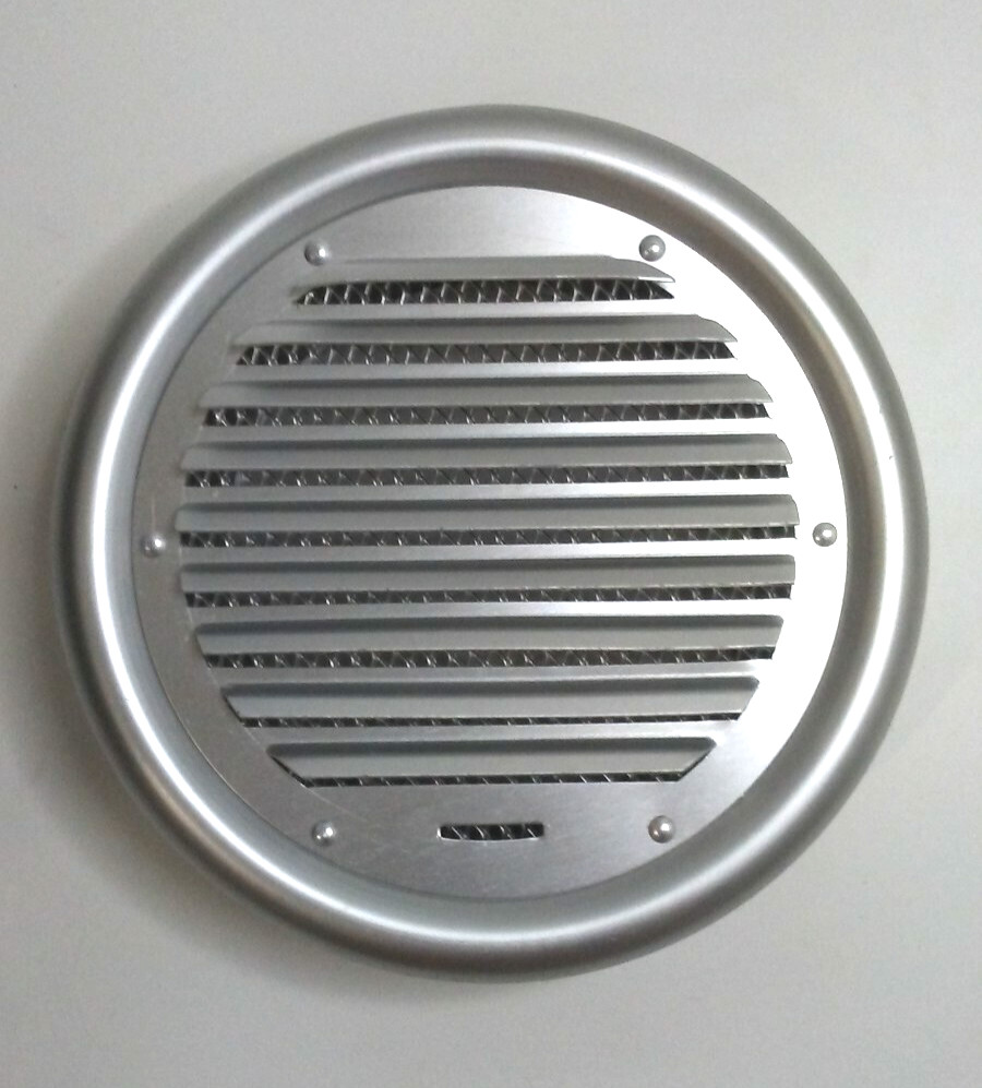 Seiho SX5N High Quality 5" Anodized Aluminum Louvered Vent with Bug Screen SX5