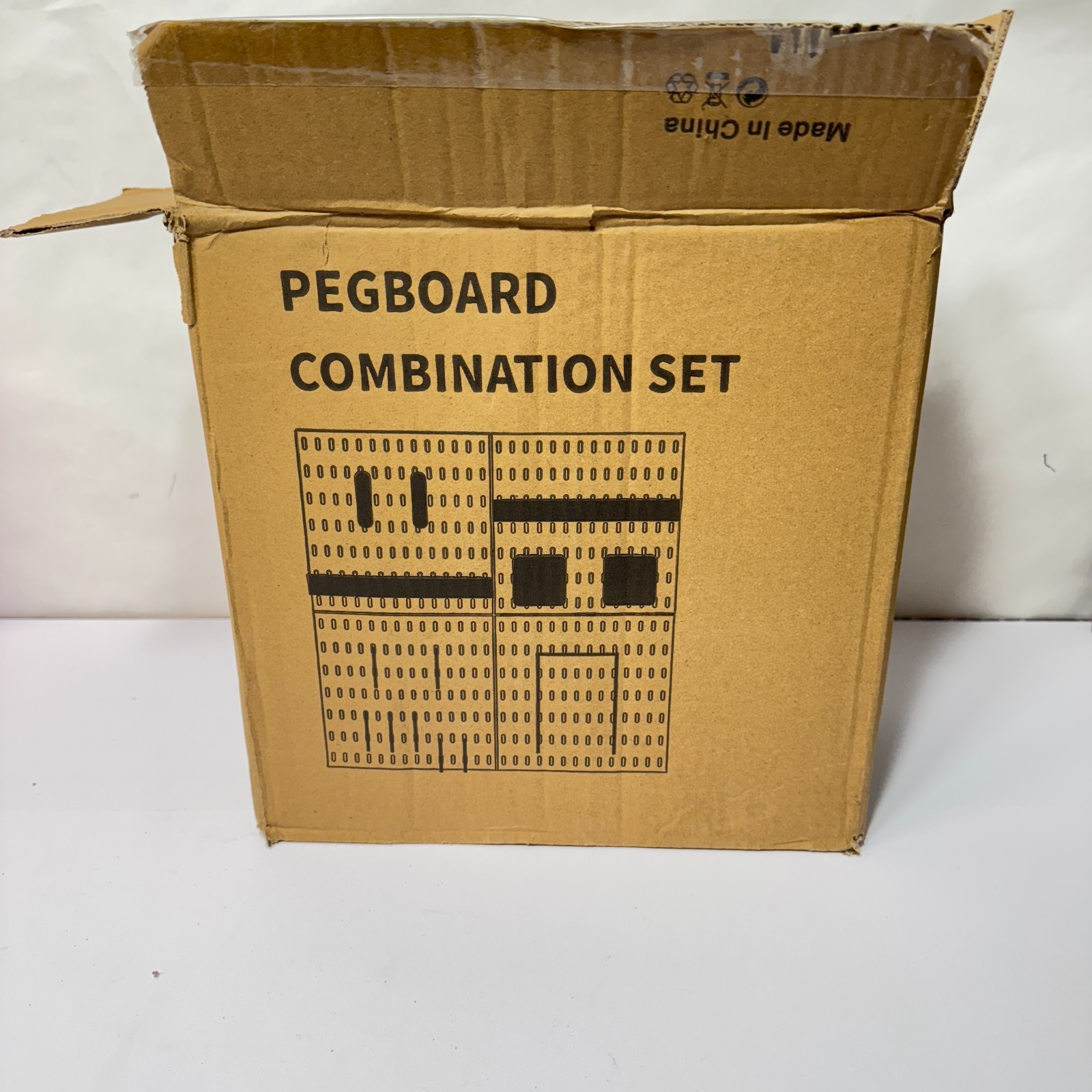 Pegboard Combination Kit for Wall Organizer, Wall Mounted Peg Board Kits for ...
