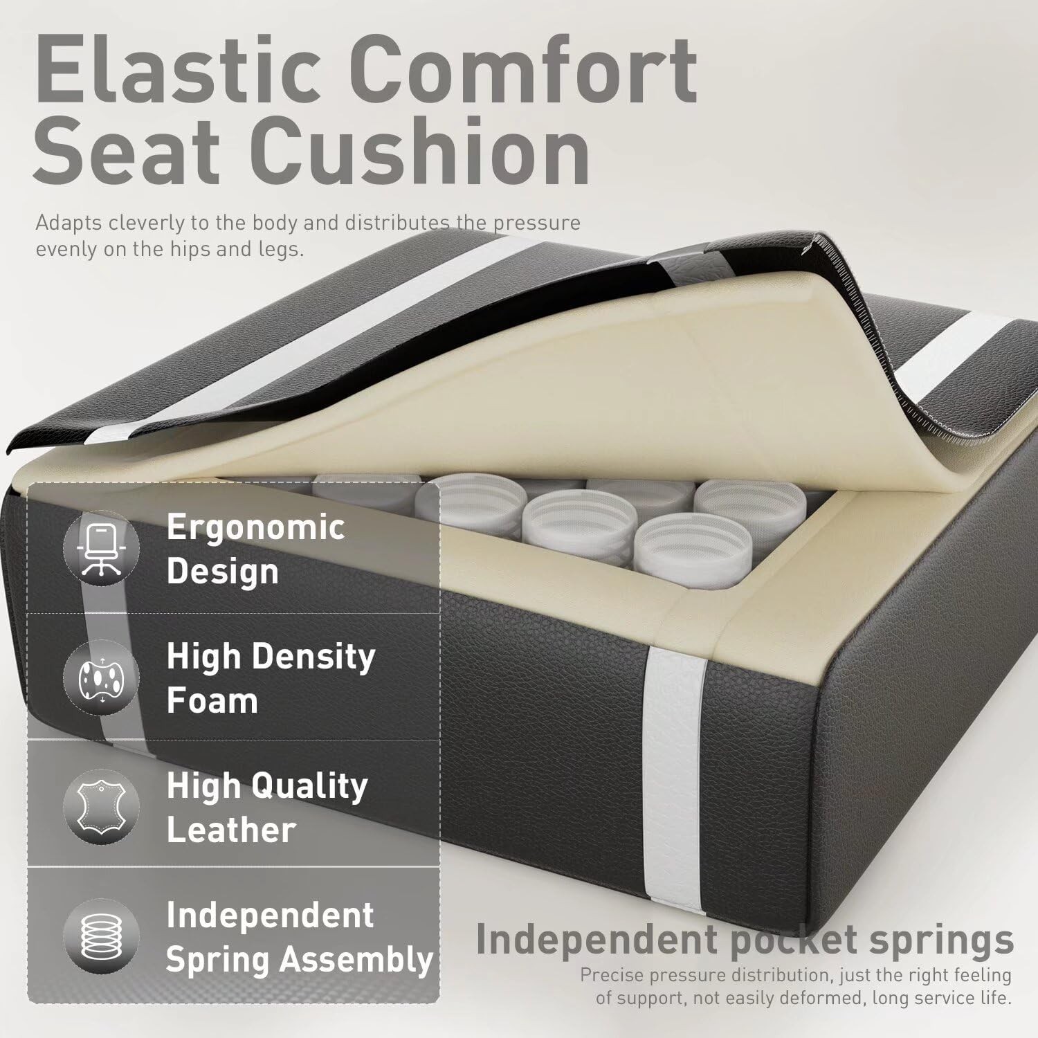 Massage Gaming Chair with Footrest, Computer Chair with Headrest, Gamer Chair